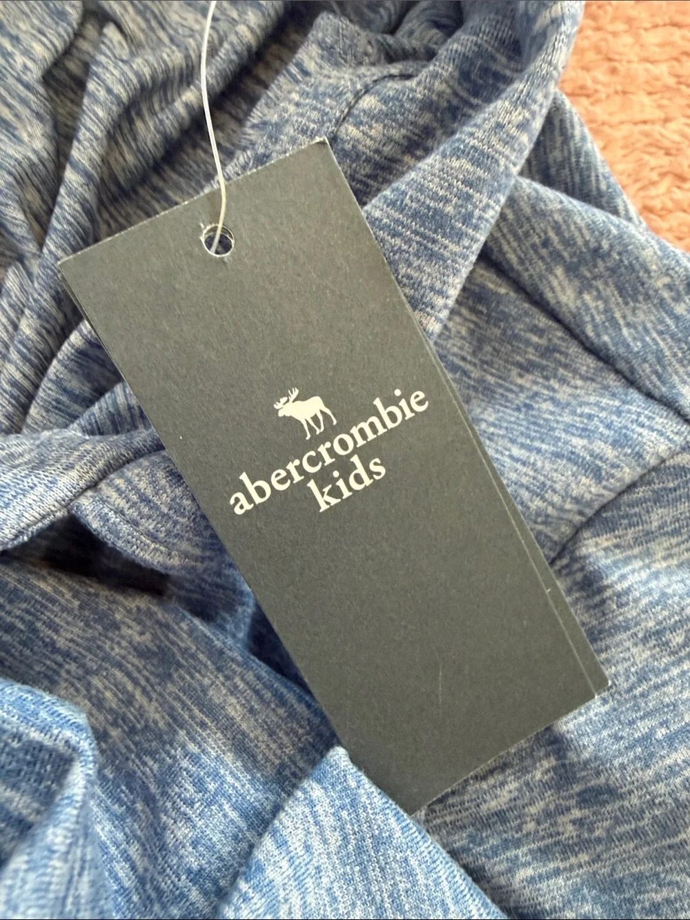 Abercrombie Kids Heathered Light Blue Polo NEW size 15/16